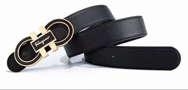 

1salvatoreferragamo новая мода мужская автоматический ремень большой пряжки бренда designerbusiner мужчин и женщин высокого качества и роско, Black;brown