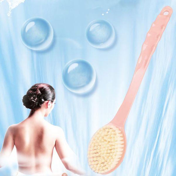 

1 pcs spa body maasage soft massage artifact health care plastic dry skin body with long handle remove dead skin bath brush