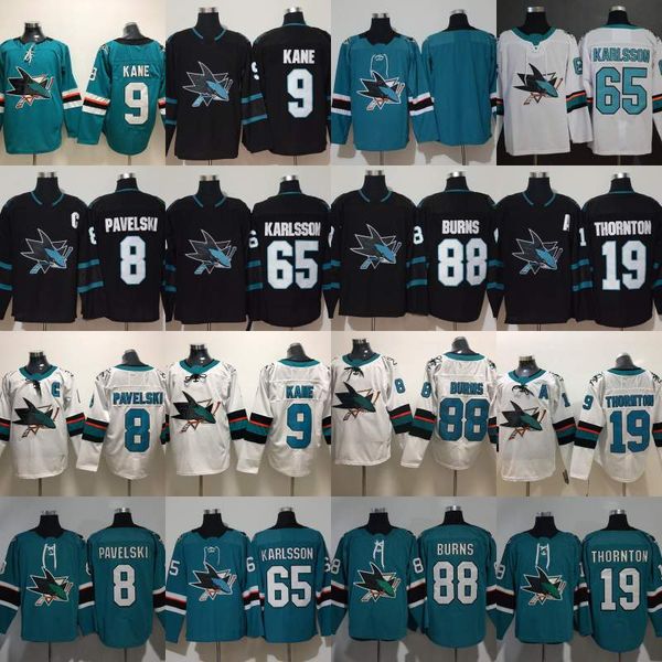 

San Jose Sharks Brent Burns Erik Karlsson Evander Kane Joe Thornton Joe Pavelski Hockey Jerseys In Stock