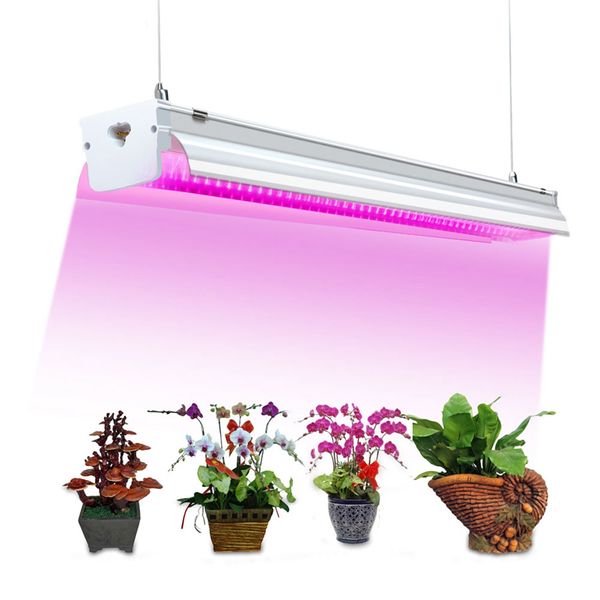 2 Fuß 300 W 4 Fuß 500 W Pflanzenwachstumslicht – integrierte T5-LED-Lampenfassung, Plug-and-Play – volles Spektrum für den Blumenanbau von Zimmerpflanzen