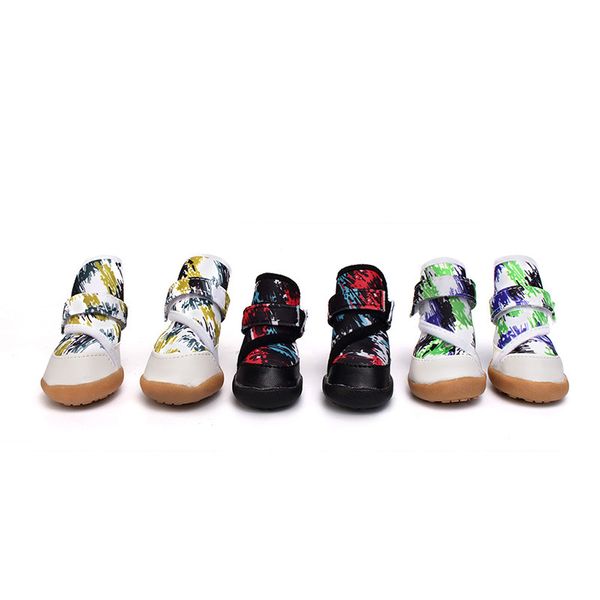 

2018 pet supplies dog shoes sub-teddy bichon pomeranian poodle shoes off waterproof autumn and winter warm anti-slip pet