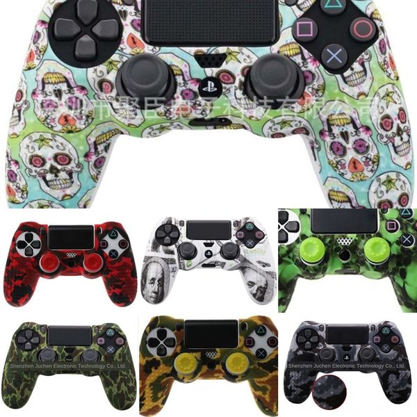 

g7fzd with anti-slip silicone rubber cover skin case for sony pro 4 ps4 ds4 playstation slim controller studded caps