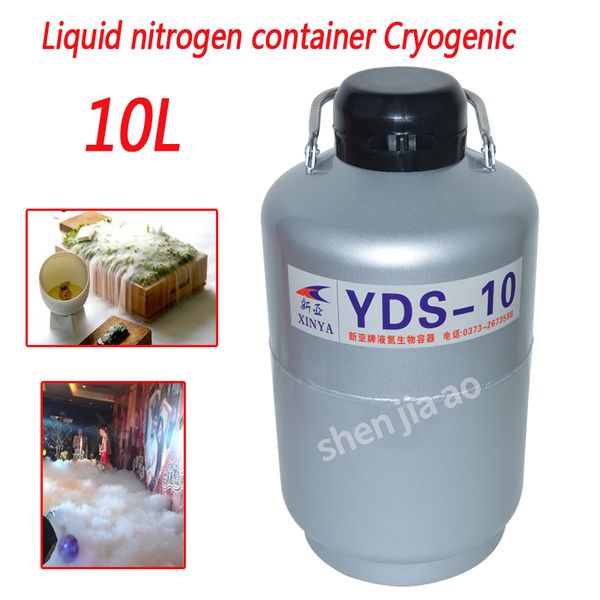 

10l liquid nitrogen container cryogenic tank yds-10/yds-10b dewar liquid nitrogen container with tank 1pc