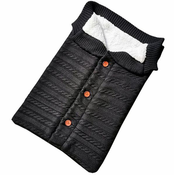 

baby sleeping bag warm cotton newborn stroller envelope swadding wrap knit