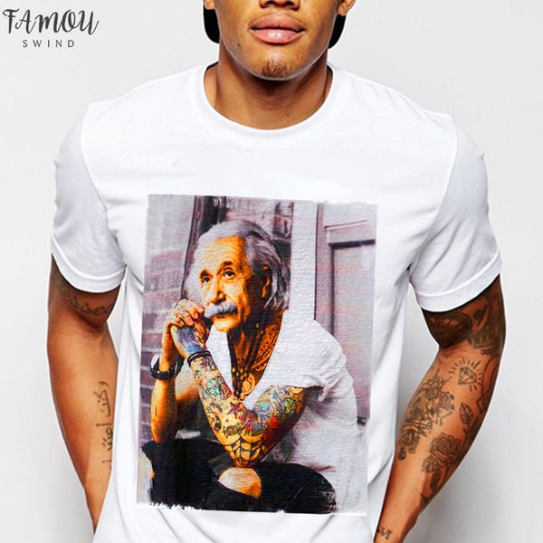 

einstein t shirt 2020 letter new summer fashion men short sleeve funny print t shirt harajuku aesthetics tees for lady, White