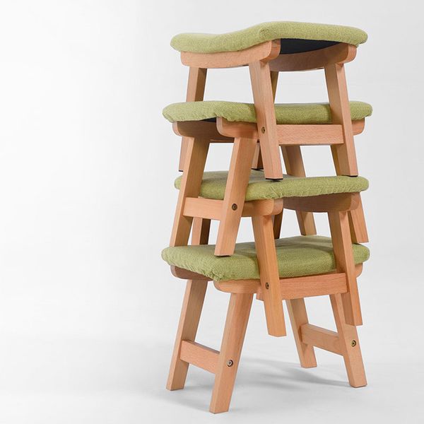 

solid wood stool home shoe bench fashion creative small bench modern fabric sofa foot stool low