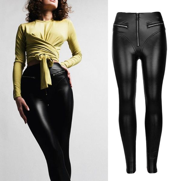 

pu leather pants for women tight stretchy rider leggings, White;red