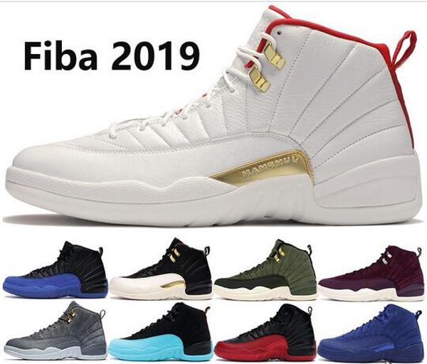 

2019 fiba jumpman 12 12s basketball shoes men black game royal cny gamma blue black gym red mens designer shoes 40-47