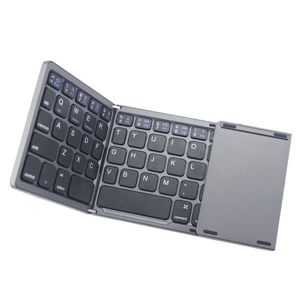 

pocket size mini bluetooth foldable keyboard wireless touchpad keyboard folding keyboard for tablet phone laptop
