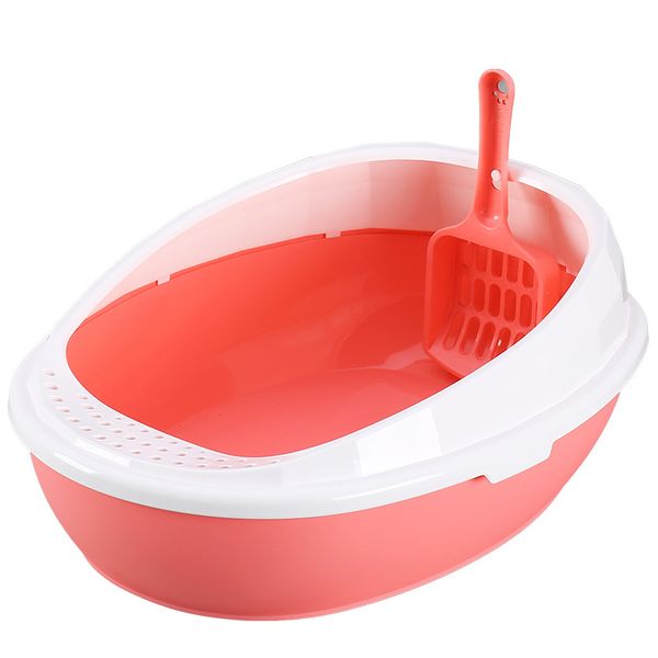 

grace] non-peculiar smell easy to cleaning pet litter box upper layered cat toilet pet toilet