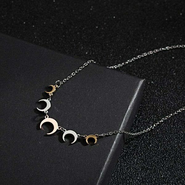 

stainless steel clavicle friendship heart jewelry love gift women necklace chain, Golden;silver