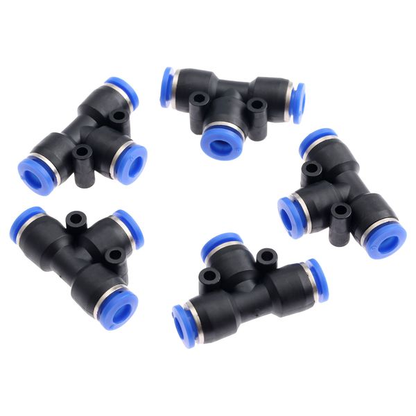 NO LOGO 1pc neum/ática racores en los Conectores Rectos Reductor for el vac/ío de Aire del Tubo de Agua de pl/ástico Elementos neum/áticos de 4 mm-16 mm DE Manguera tama/ño : 6mm 10mm