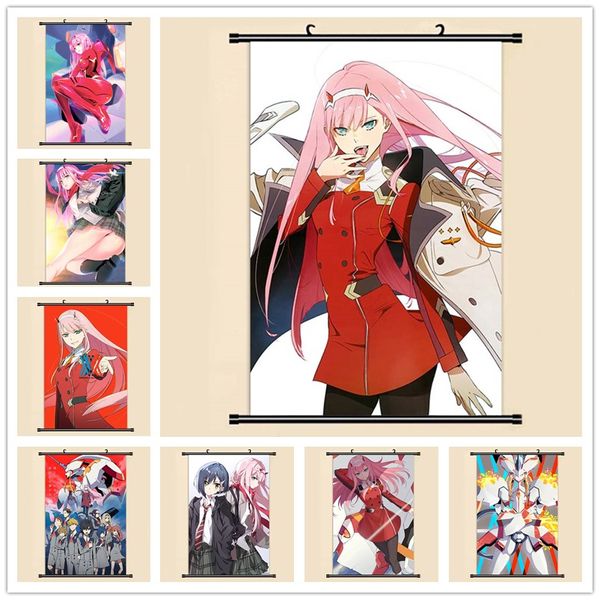 

anime manga darling in the franxx wall scroll painting 40x60 picture wallpaper stickers poster 001