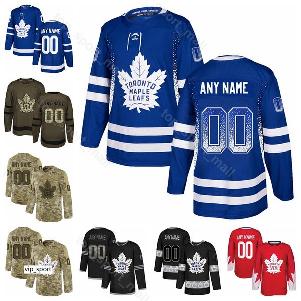 

man youth woman toronto maple leafs frederik andersen jersey hockey john tavares wendel clark morgan rielly tyler ennis sault service, Black;red