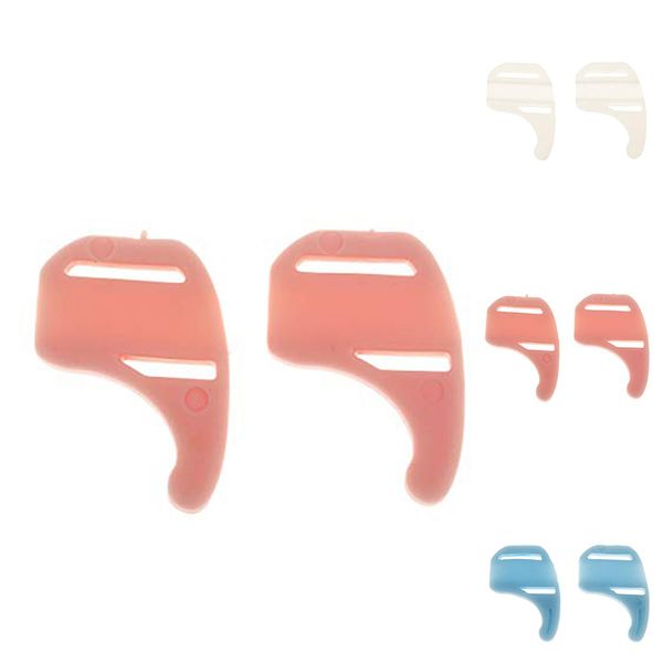 

1 pair silicone sunglasses anti slip ear surpporting hooks sports eyeglasses holders parts, Silver