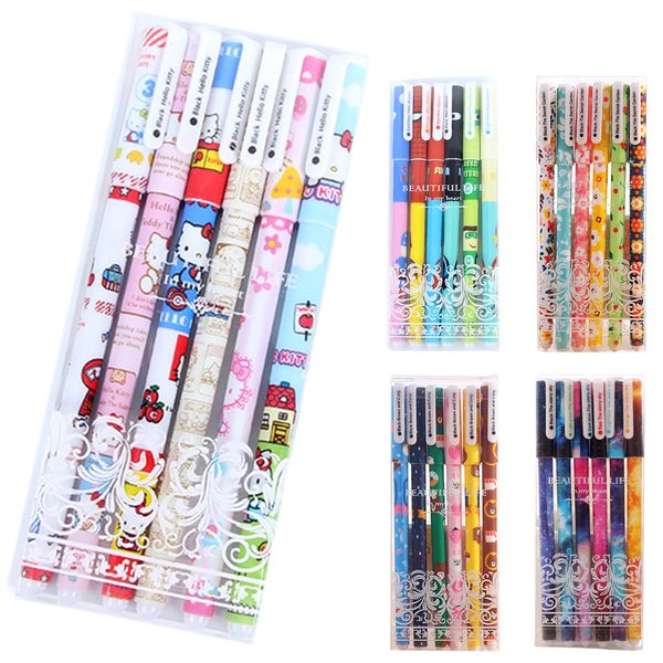 

roller ball pen black/colorful students gift stationery office accessories school cute children writing tool