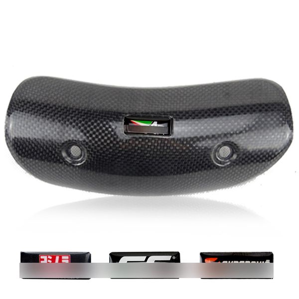 

40-63mm diameter motorcycle exhaust muffler carbon fiber protector heat shield cover guard anti-scalding cover ar yoshimura akr