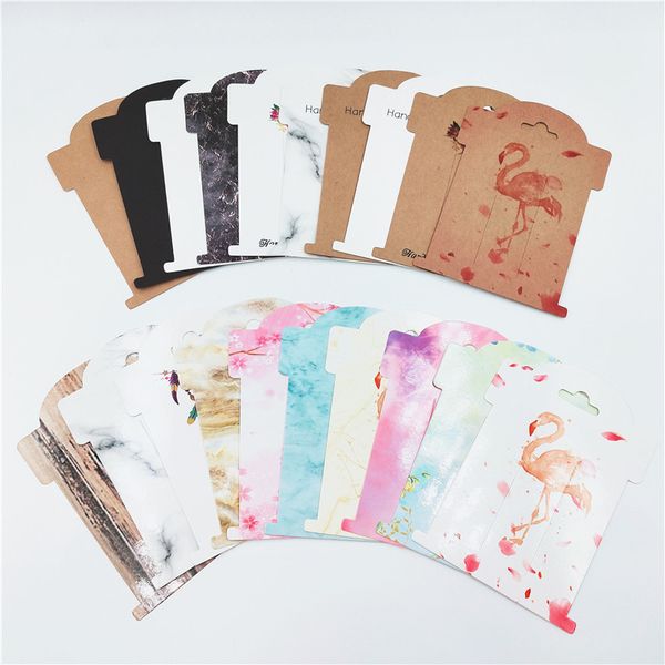 

10pcs 11x8cm new various styles hairpin/brooch display card diy jewelry card accepts customization, Black;white