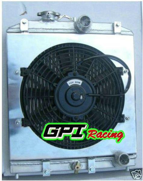 

3row 56mm aluminum radiator 92-00 for for ek eg d15 d16 b16 b18 + fan shroud