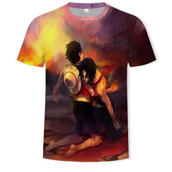 

mens designer t-shirt one piece 3d digital round collar printed short sleeve, White;black