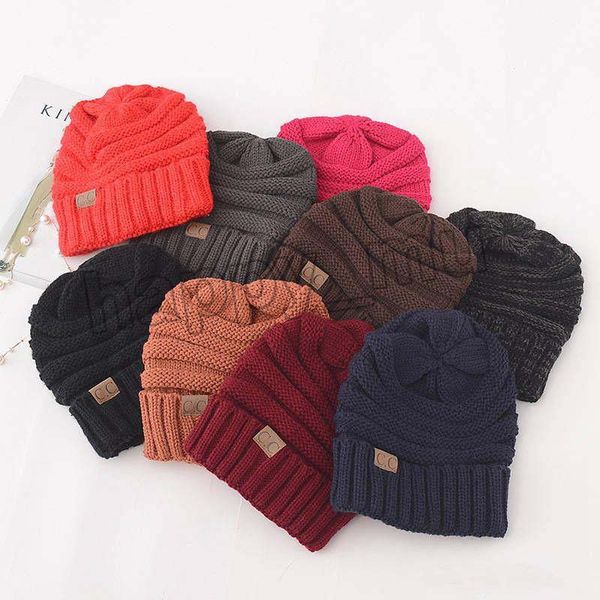 

knitted hat beanies hat cc women warm winter simple style chunky soft stretch men knitted beanie skully hats 17 colors jj19973