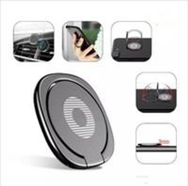 

luxury 360 degree metal finger ring holder smartphone phone finger stand holder for iphone samsung tablet with package
