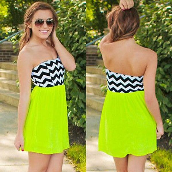 

new womens summer chiffon casual party cocktail short mini beachdress, Black;gray