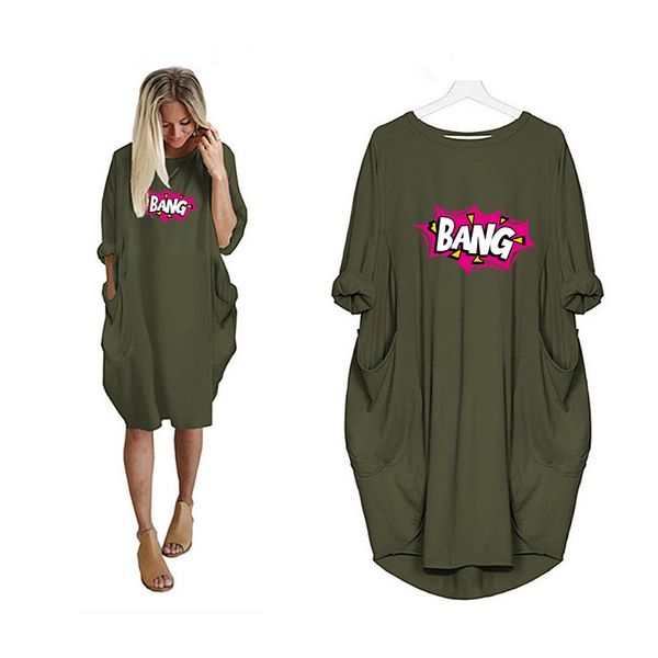 

fashion dresses for women 2020 new arrival solid color womens casual knee-length dresses brand letter printed women summer explosion, Black;gray