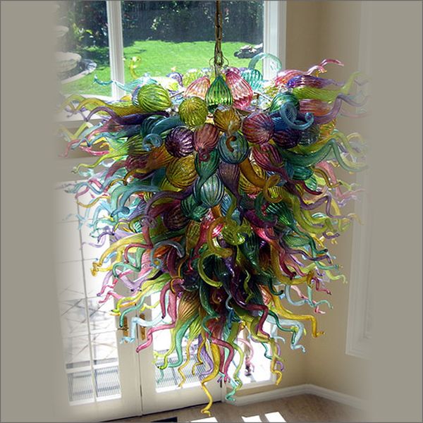 

china factory outlet mouth blown glass chandelier lightings ceiling decorative handmade blown glass pendant lights for dining room decor