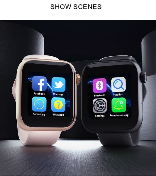 

2020 Z6 Smart watch для Apple iPhone reloj inteligente Bluetooth 3.0 часы с камерой поддержка SIM TF карты для Android IOS телефона