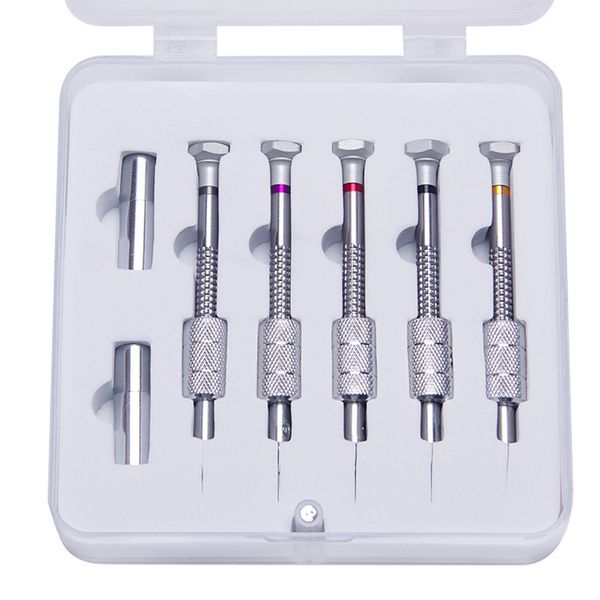 

5pcs multipurpose for watchmakers back cover screwdriver set slotted screw removal diy watch repair tools durable mobile phone