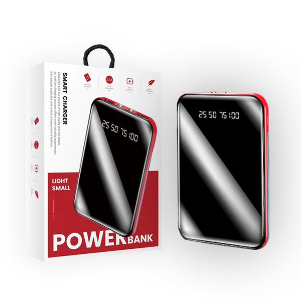 

luxury 20000mah power bank 2.1a fast charging 2usb backup battery for all phones with 2 led lights and with retail package