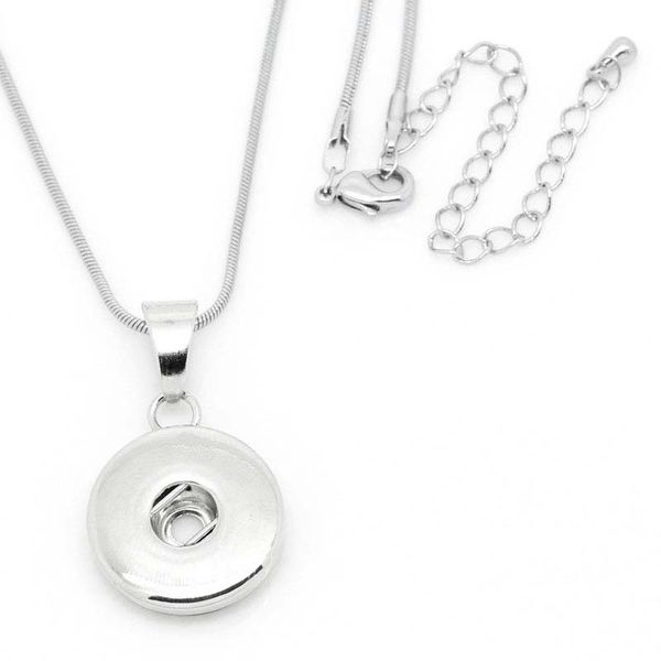 

Foreign trade explosive white K lobster button Noosa pendant snake Necklace personality snap button jewelry