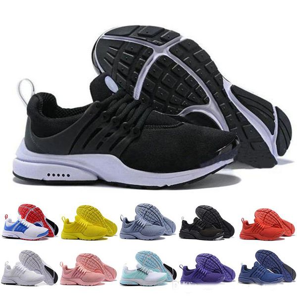 

2019 fashion presto 5 br qs breathe black white yellow red mens shoes sneakers women running shoes men sports shoe walking designer shoes, White;red