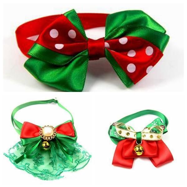 

christmas holiday pet puppy dog cat ties dog bow ties cute neckties collar accessories grooming supplies dhl an2695