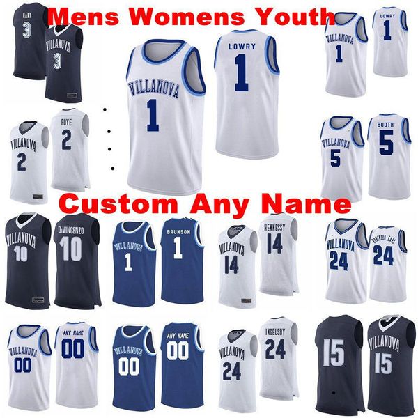 

villanova wildcats jerseys bryan antoine jersey collin gillespie brandon slater chris arcidiacono moore basketball jersey custom stitched, Black