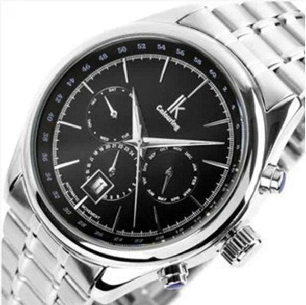 

ik apa qi полая 6-контактный многофункциональный автоматический механические часы мужчины таблицы до конца моды спортивные часы, Slivery;brown