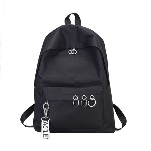 

backpacks for teenage girls fashion ring school backpack decoration shoulder satchel travel zaini per ragazze adolescenti