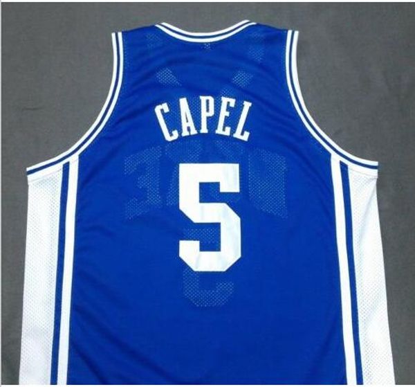

custom men youth women #5 duke blue devils blue jeff capel iii basketball jersey size s-4xl or custom any name or number jersey, Black
