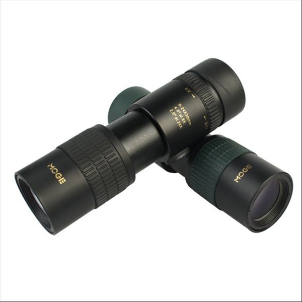 

moge 8-24x30 continuous zoom monocular hd high power portable low light night vision non-infrared black green