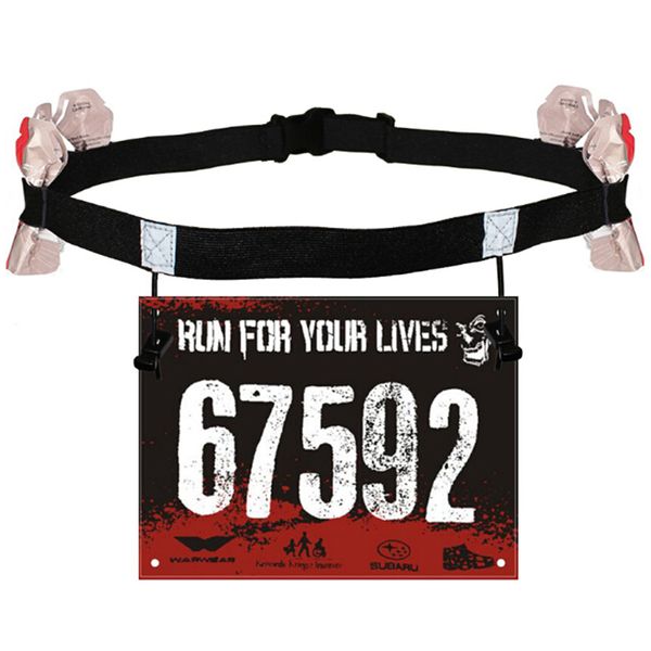 

triathlon marathon race number belt with gel holder running belt cloth motor running outdoor sports