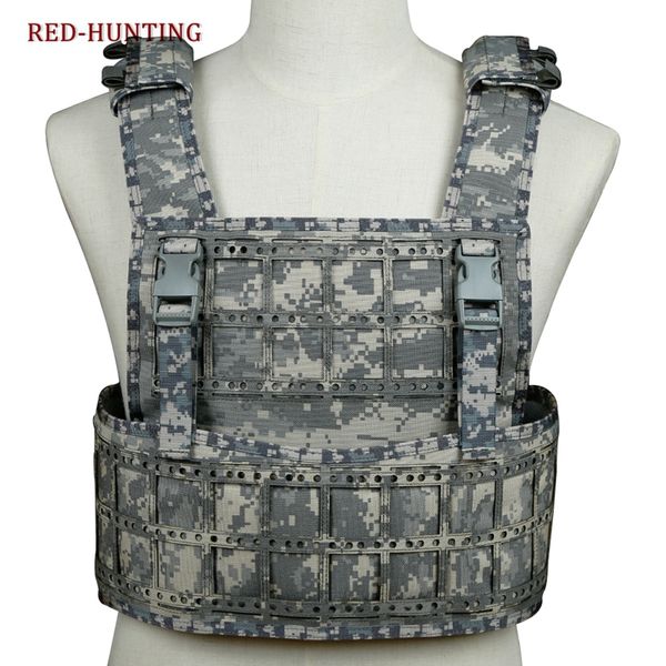 

hunting jackets multicam tactical pcpc vest for cs paintball protective waistcoat camouflage, Camo;black