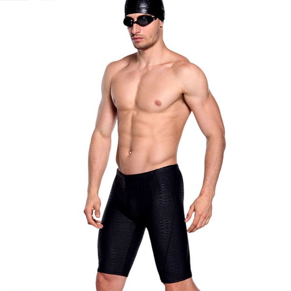 

men waterproof seamless skin swimsuit quick dry breathable swimming pants