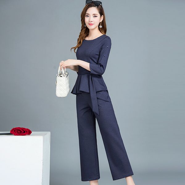 

wholesale-plus size 4xl women's suit two piece set fashion goddess year-old female costume conjunto feminino ensemble femme deux pieces, White