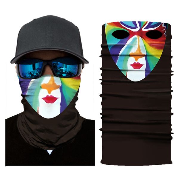 

унисекс мотоциклетная маска байкер балаклава хип хоп шляпа ужасная маска маска череп тушь тушь для ресниц мотоцикл шапочка