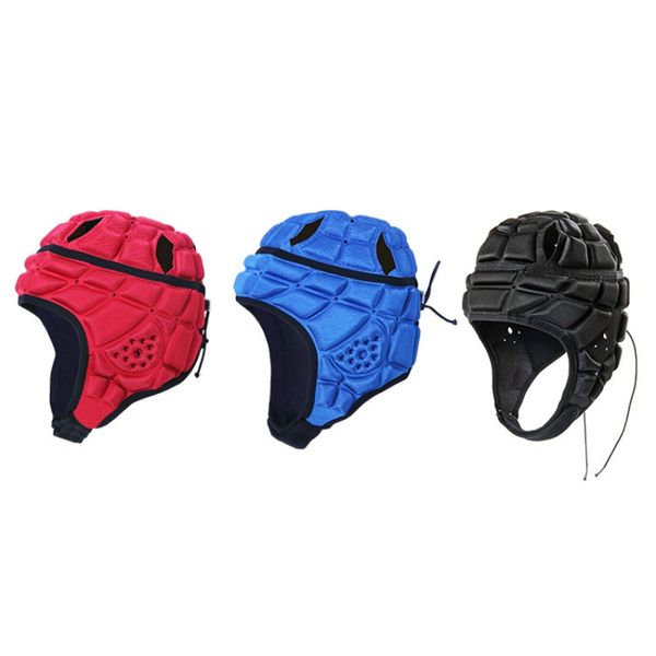 

children professional football goalkeeper helmet kids soccer rugger cap headguard goalie roller child skating hat head protector