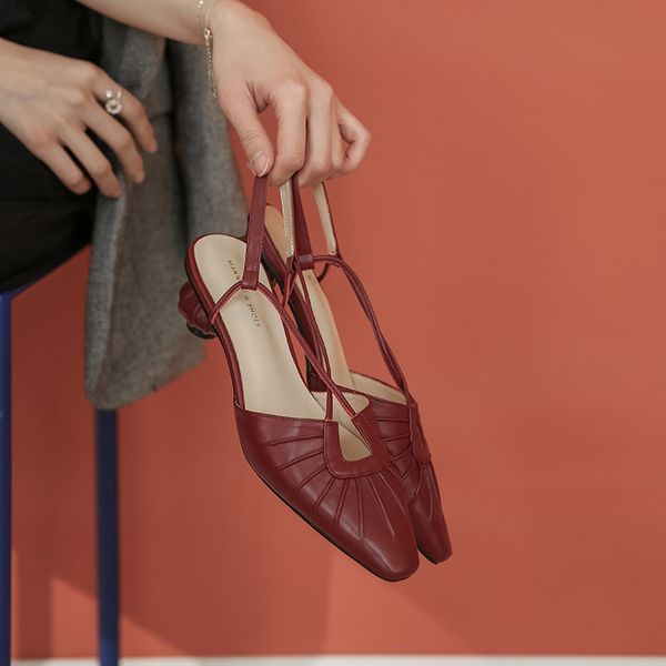 

сандалии для женщин нового дизайна заостренного toe скольжения на сандал mule платье женщина открытого sandalias de verano para mujer, Black