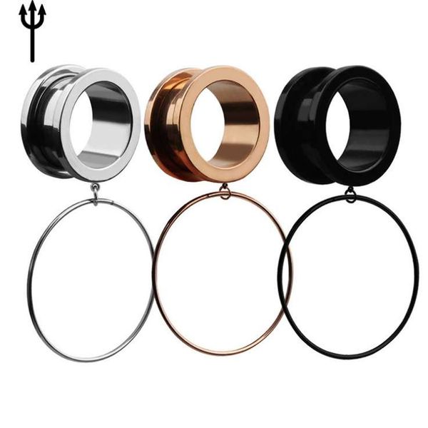 

мужчины женщины earlets манометры мода пирсинг ювелирные изделия полые tunnel штепсельной вилки верхнего качества уха носилки оптовой, Silver