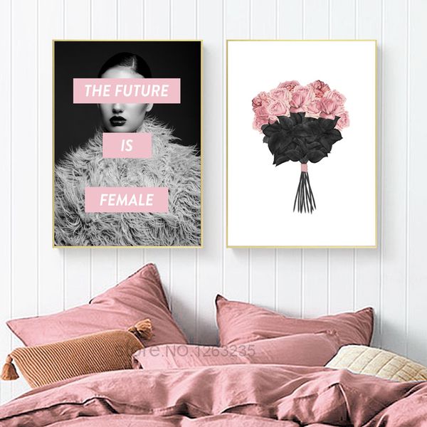 

classic flower decorative painting scandinavian wall art canvas posters nordic poster prints modern bedroom decor unframed