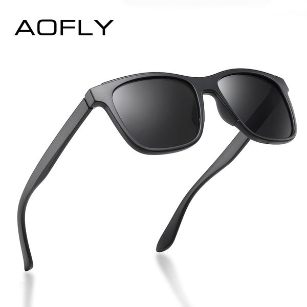 

aofly brand design 2020 polarized sunglasses men tr90 frame fashion mirror driving fishing sunglasses male zonnebril heren uv400, White;black